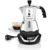 Image de Bialetti Easy Timer 6 tasse, Cafetière moka, Argent