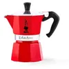 Image de Cafetiere italienne - Bialetti - Moka Express - 3 Tasses - Rouge - Aluminium poli