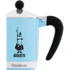 Image de Bialetti Rainbow 3 gobelets, Cafetière moka, Bleu