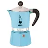 Image de Cafetière 6 tasses Rainbow bleu - Bialetti - Bleu - Inox
