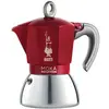 Image de Cafetière 2 Tasses Moka Induction Rouge
