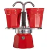 Image de Set cafetiere italienne + 2 tasses - BIALETTI - Mini-express - Inox / Rouge