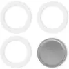 Image de Bialetti Moka Express 3/4T Set, Machine à café : accessoires, Blanc, Argent