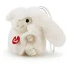 Image de Trudi peluche breloque lapin 10 cm blanc taille XXS