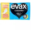 Image de Protection hygiénique - EVAX - Cottonlike Compresas Noche Alas - Coton - Nuit avec ailes - 18 unités blanc