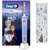 Image de Oral-B Pro Kids3+ Brosse à dents électrique enfant La Reine Des Neiges, Disney, 1 étui de voyage, 1 Brossette Brossage Doux
