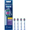 Image de Oral-B, Tête de brosse à dents, Pro 3D White Electric Toothbrush Head with X-Shaped Bristles (4x)