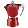 Image de Cafetière italienne 6 tasses rouge Gat 103006ro