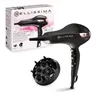 Image de Sèche Cheveux - Bellissima - Professionnel Ionique Léger P7 3000 - Concentrateur + Diffuseur - 3 Températures Séchage Rapide - 2100W noir