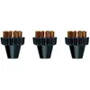 Image de Polti 3 petites brosses en laiton Kit PAEU0297 Vaporetto Lecoaspira Unico Convient aux modèles Vaporetto, Nettoyeur vapeur : accessoires, Noir