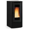Image de Poêle à granulés de bois 10kw noir Nordica Extraflame teoremanoir