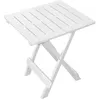 Image de Sunnydays - Table d'appoint pliante modèle Adige - 44 x 44 x 50 cm. - Blanc