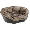 Image de Ferplast Coussin Ferplast pour chien et chats COUSSIN SOFA' 4 Coussin de rechange rembourré, coton doux lavable, réglable avec cordon élastique, 64 x 48 x h 25 cm Marron Marron