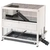 Image de Ferplast Cottage Maison d'Intérieur Cage en Bois pour Petits Animaux, Blanc, 107,5 x 67,5 x 102 cm