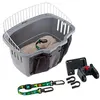 Image de Ferplast Ferplast Transport vélo pour chiens de petite taille ATLAS BIKE 20 RAPID Panier pour vélo petits chiens maxi 7 kg avec coussin lavable, box de voyage pour animaux domestiques, système pratique de fixation et de décrochage, grille de protection,