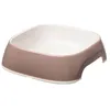 Image de Ferplast Gamelle Glam Medium Ferplast chiens chats en plastique coloré 0,75 litre antidérapant Taupe