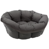Image de Housse Sofà anthracite pour corbeille Ferplast Siesta Deluxe - taille 6 : L 73 x l 55 x H 27 cm