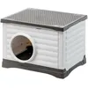 Image de Niche - PETVILLA 60 - 54 x 43 x 38,5 cm - Blanc / Gris