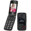 Image de Téléphone à clapet senior Trevi Flex plus 55 Noir - Larges touches et bouton SOS