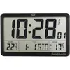 Image de Trevi OM 3560 RC Horloge murale numérique avec capteur extérieur, réveil programmable, calendrier, Station météo, Noir