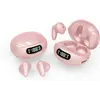 Image de Écouteurs intra-auriculaires sans fil TWS , Écouteurs d'écoute étanche, oreillettes de sport, à affichage Led,Rose