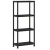 Image de Kis etagere de rangement plus 60 / 4 - 60 x 30 x 135 cm - noir