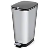 Image de Kis Chic Poubelle Plastique Argent 45 L 29 x 44,5 x 60,5 cm