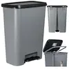 Image de Curver Kosz Na  mieci Z Peda em 50l, Poubelle, Noir, Gris