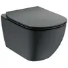 Image de Ideal Standard, Cuvette toilettes + bidet, Haengeskål Tesi Aquablade m/s.c saede sort