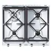 Image de Smeg SRV564GH3 - Table de cuisson au gaz - 4 plaques de cuisson - Niche - largeur : 55.5 cm - profondeur : 47.8 cm - acier inoxydable
