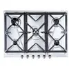 Image de Smeg SRV576GH5 - Table de cuisson au gaz - 5 plaques de cuisson - Niche - largeur : 55.5 cm - profondeur : 47.8 cm - acier inoxydable