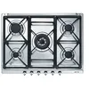 Image de Smeg Classica SE70SGH - Table de cuisson au gaz - 5 plaques de cuisson - Niche - largeur : 55.5 cm - profondeur : 47.8 cm