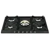 Image de Smeg Cortina SR775AO - Table de cuisson au gaz - 5 plaques de cuisson - Niche - largeur : 55.5 cm - profondeur : 47.8 cm - anthracite