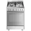 Image de Smeg Cuisinière à Gaz Avec Four Cx68mf8-2 60 Cm 4 Feux