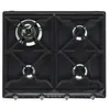Image de Smeg SR964NGH - Table de cuisson au gaz - 4 plaques de cuisson - Niche - largeur : 55.5 cm - profondeur : 47.8 cm - noir