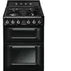 Image de Smeg Victoria TR62BL - Cuisinière (four à deux étages) - pose libre - largeur : 60 cm - profondeur : 60 cm - hauteur : 103.5 cm - noir