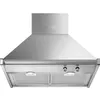 Image de Smeg KD70XE - Hotte - hotte décorative - largeur : 70 cm - profondeur : 55.5 cm - evacuation & recyclage - inox satiné