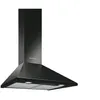 Image de Smeg KSED65NEE - Hotte - hotte décorative - largeur : 60 cm - profondeur : 50 cm - extraction et recirculation (avec kit de recirculation supplémentaire) - noir brillant