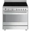 Image de Centre de cuisson ''Concerto'' 90 cm, 5 foyers vitroceramique dont 1 central extensible 2,2 kW, Four multifonction (8 dont chaleur tournante), nettoyage vapor clean, 115 litres nets, eclairage halogene, classe A, compartiment de rangement