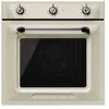 Image de Smeg Victoria SF6905P1 - Four - encastrable - niche - largeur : 55.4 cm - profondeur : 56 cm - hauteur : 58.3 cm - avec système auto-nettoyant - classe A - crème