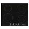 Image de Smeg Victoria SI964NM - Table de cuisson à induction - 4 plaques de cuisson - Niche - largeur : 55.5 cm - profondeur : 47.8 cm - avec garnitures noires - noir