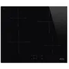 Image de Smeg SI2641D - Table de cuisson à induction - 4 plaques de cuisson - Niche - largeur : 55.5 cm - profondeur : 47.8 cm - avec bord droit - noir
