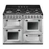 Image de Smeg Victoria TR4110X1 - Cuisinière (triple four) - pose libre - largeur : 110 cm - profondeur : 60 cm - hauteur : 89.5 cm - avec système auto-nettoyant - acier inoxydable