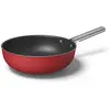 Image de Smeg CKFW3001RDM Wok Ø 30cm, rouge, Poêle + casserole, Rouge
