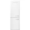 Image de Réfrigérateur congélateur pose libre, volume total 331 L , réfrigérateur 234 L air ventilé, congélateur 97 L no frost, zone extra fresh 0°C, compartiment congélation rapide, éclairage LED, niveau sonore 37 dB, classe A+++, design rétro, blanc