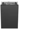 Image de Smeg ST4523IN - Lave-vaisselle - encastrable - Niche - largeur : 45 cm - profondeur : 55 cm - hauteur : 82 cm - noir