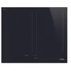 Image de Smeg SIM3644D - Table de cuisson à induction - 4 plaques de cuisson - Niche - largeur : 55.5 cm - profondeur : 47.8 cm - noir