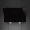 Image de Hotte decorative Murale, Design incline verre Eclipse, 90 cm, touches tactiles retro-eclairees, Arret automatique, Aspiration perimetrale, eclairage 2 LED a intensite variable, capacite sur 3eme vitesse 493 m3/h pour 60 dB, Autovent 2,0