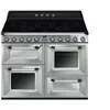 Image de Smeg Victoria TR4110IX2 - Cuisinière (four à deux étages) - pose libre - largeur : 110 cm - profondeur : 60 cm - hauteur : 90 cm - avec système auto-nettoyant - inox