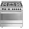 Image de Smeg Concerto BG91X2 - Cuisinière - pose libre - largeur : 90 cm - profondeur : 60 cm - avec système auto-nettoyant - inox
